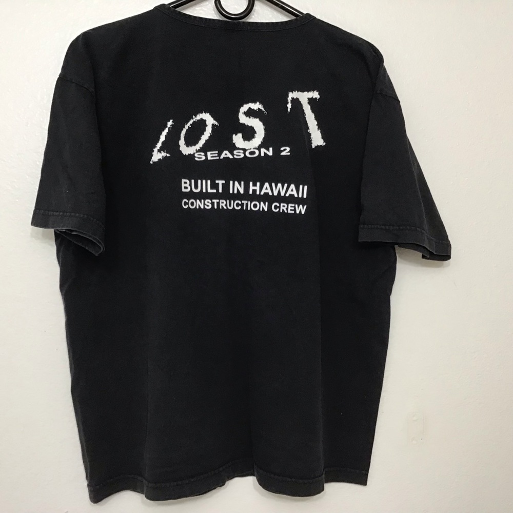 LOST Season 2 Construction Dept Black XL tee
